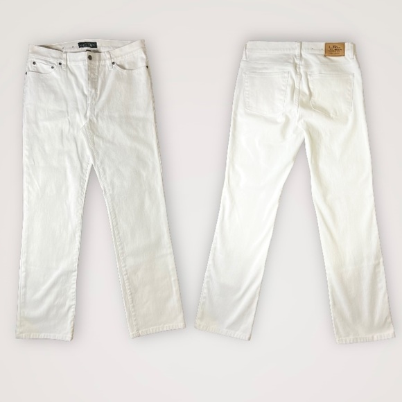 Lauren Ralph Lauren Classic Straight White Jeans White - Picture 2 of 6